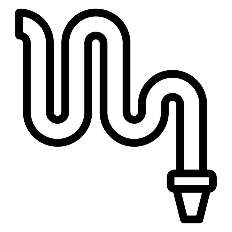 water hose line icon vector