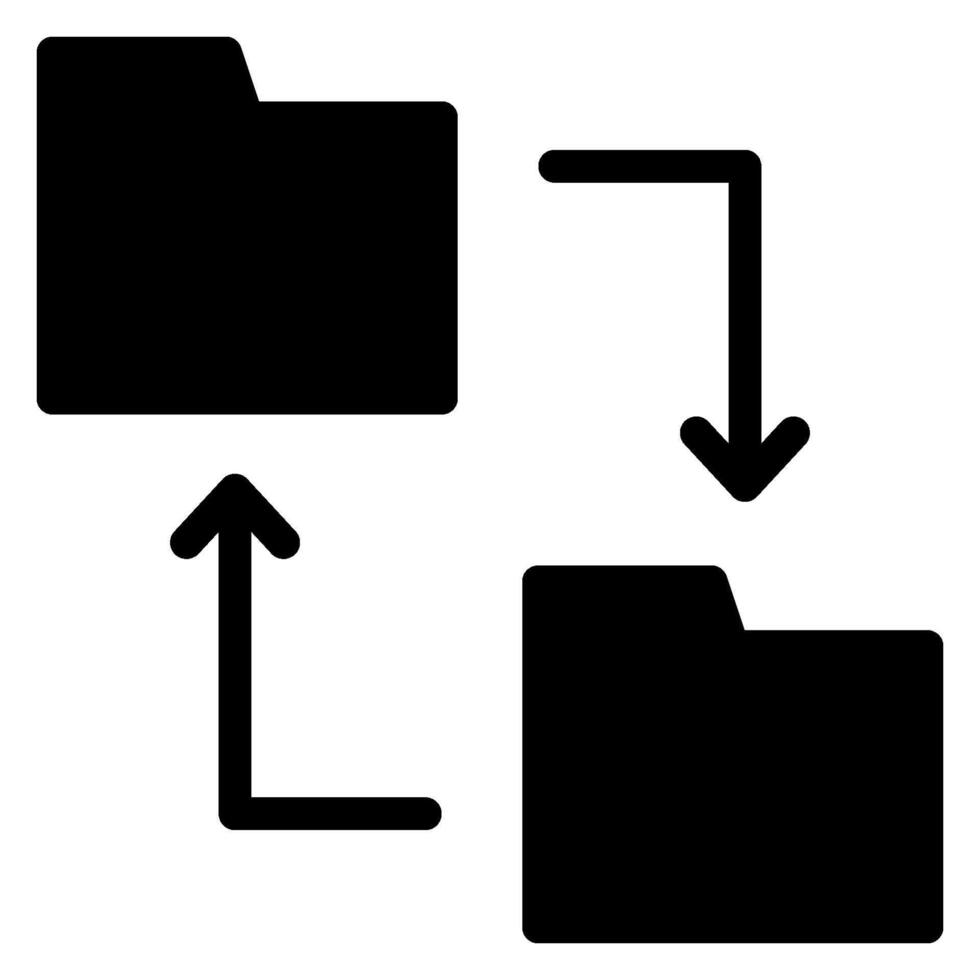 sync glyph icon vector