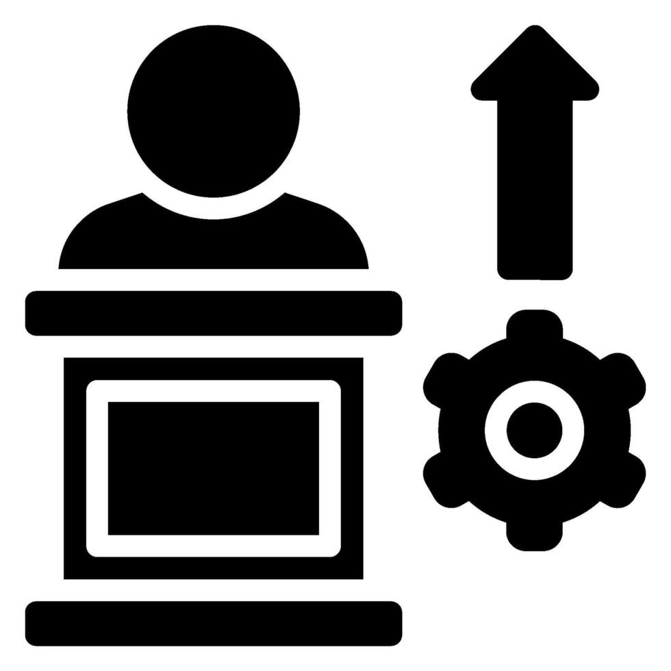 productivity glyph icon vector