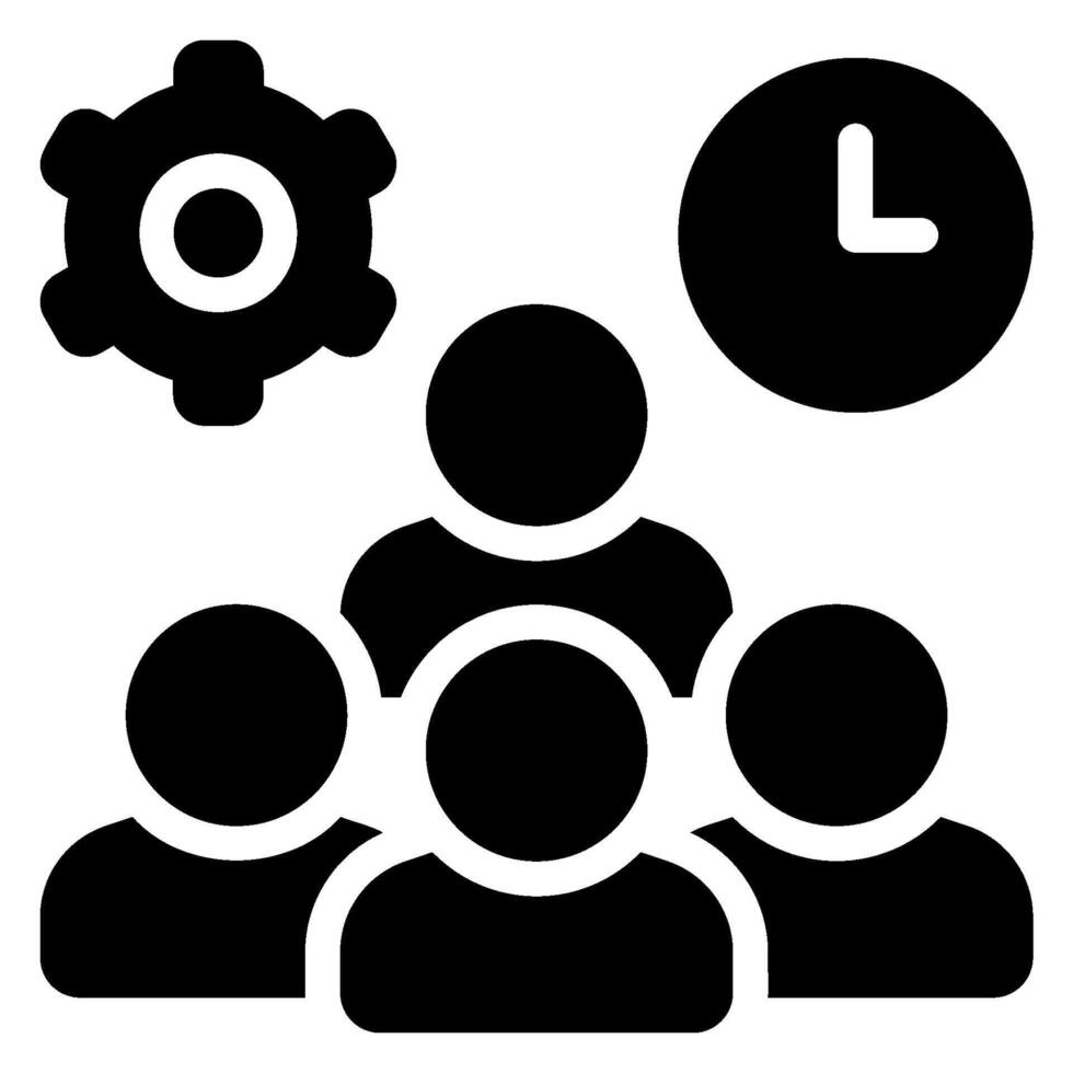 productivity glyph icon vector