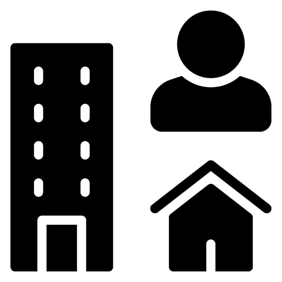 employee glyph icon vector