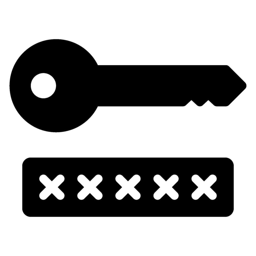 credential glyph icon vector