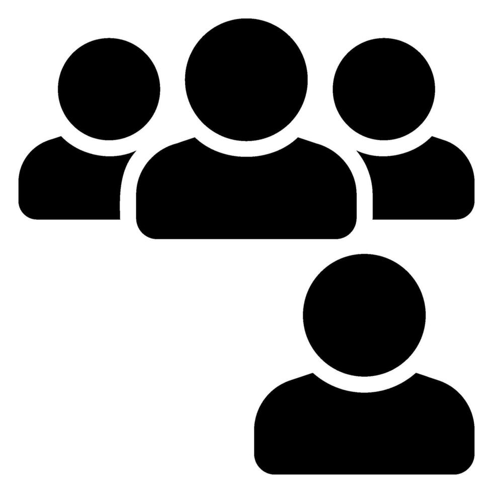 Social Exclusion glyph icon vector