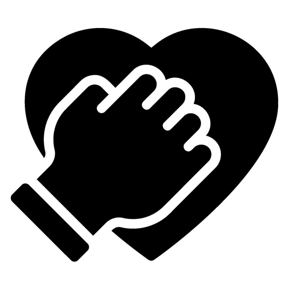 trust glyph icon vector