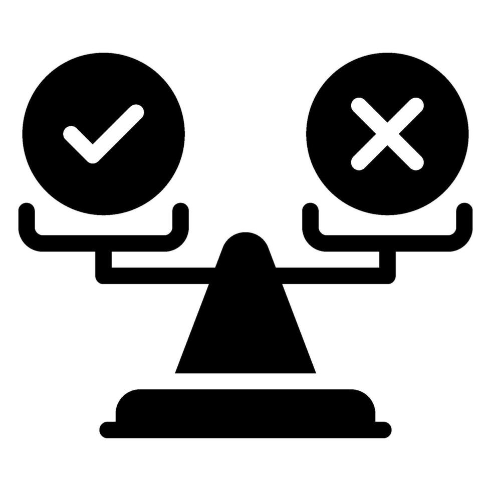 ethical glyph icon vector