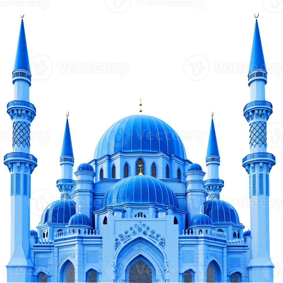 illustration of a blue mosque png