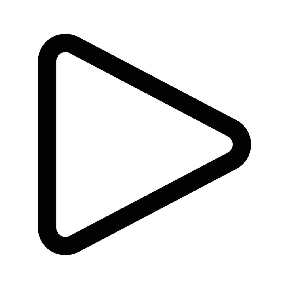 Play button icon design in trendy style, easy to use vector