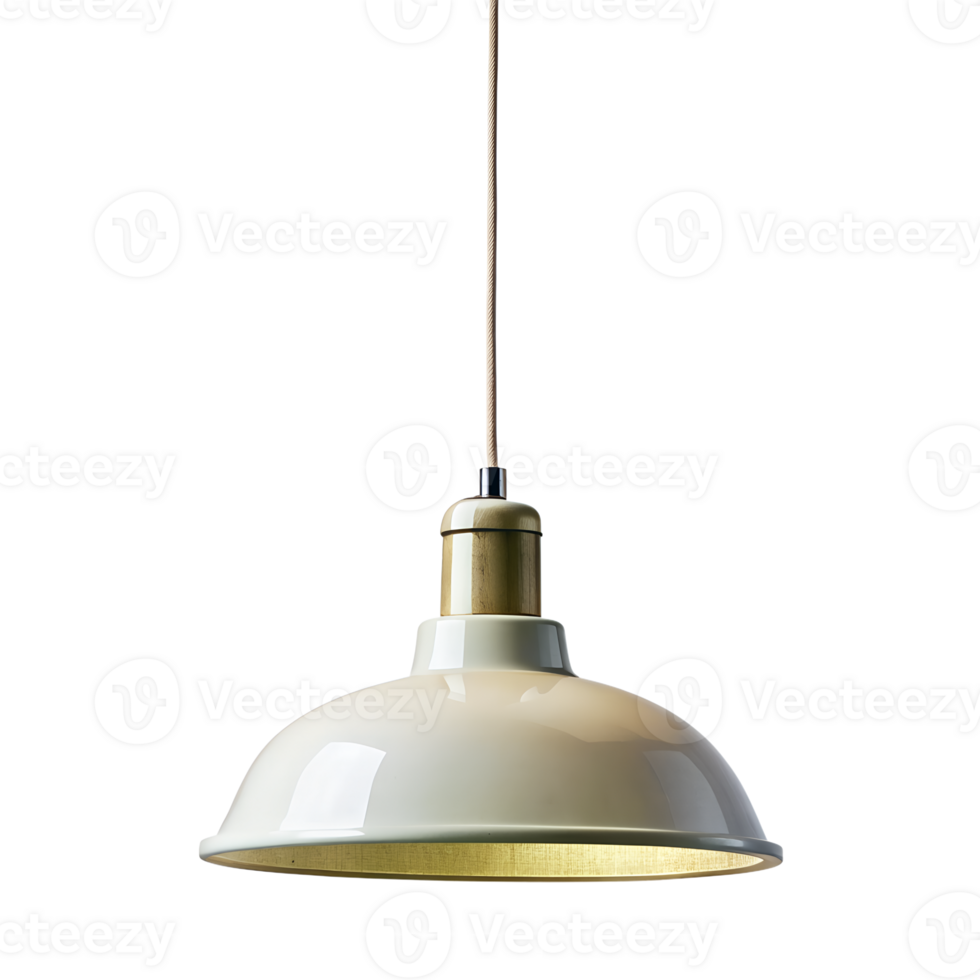 minimalist ceiling hanging lamp, front elevation isolated on background png
