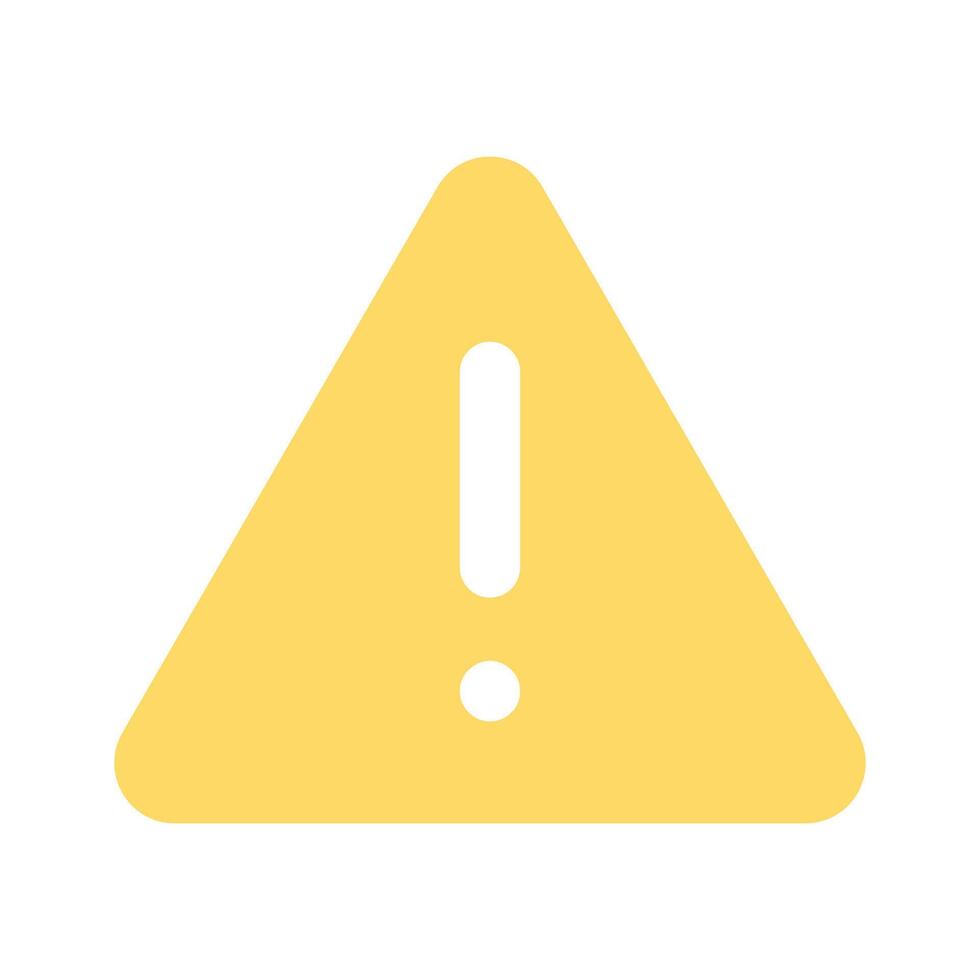 Danger warning icon designed in modern style, alert icon vector