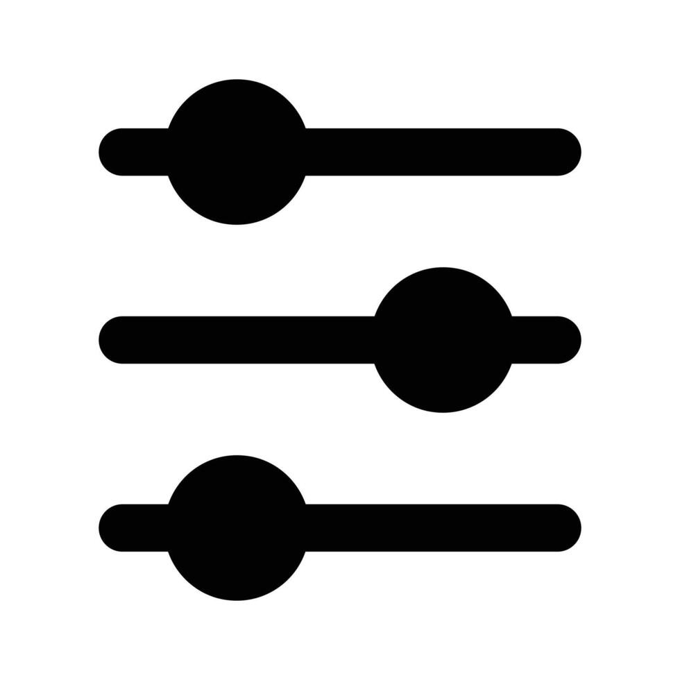 A trendy icon design of equalizer in editable style vector