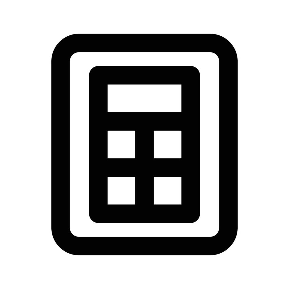 Mathematical calculations, calculation device, icon of calculator vector
