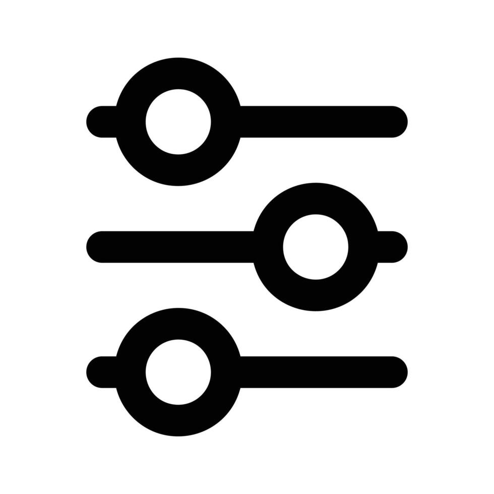 A trendy icon design of equalizer in editable style vector