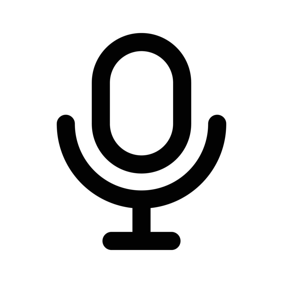 Grab this beautifully designed icon of microphone in trendy flat style vector
