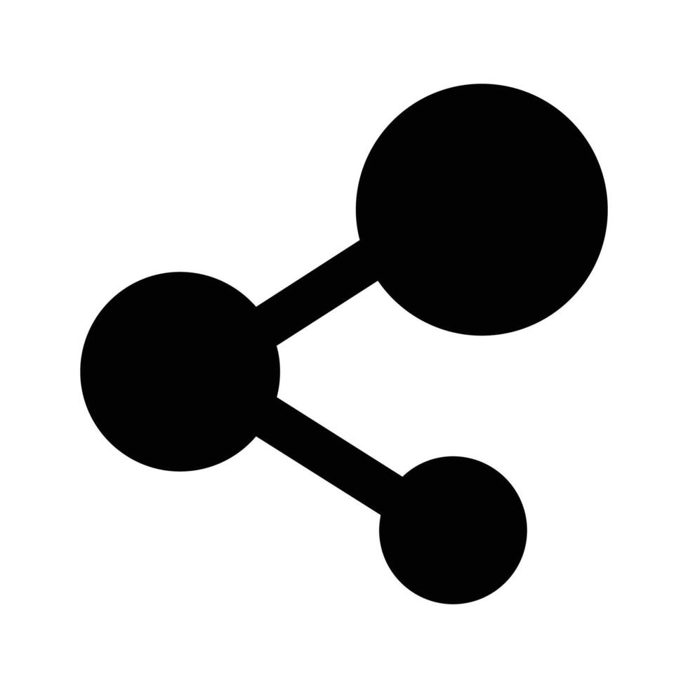 Share icon design in modern style, user interface icon vector