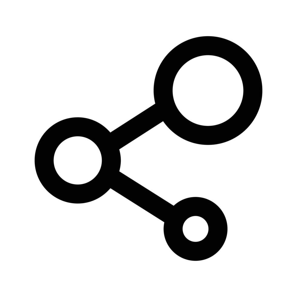 Share icon design in modern style, user interface icon vector