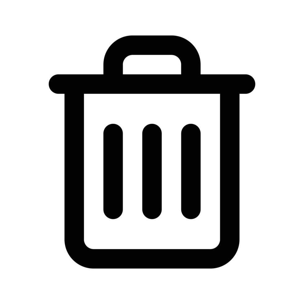 Delete button icon design in flat style, ready for premium use vector