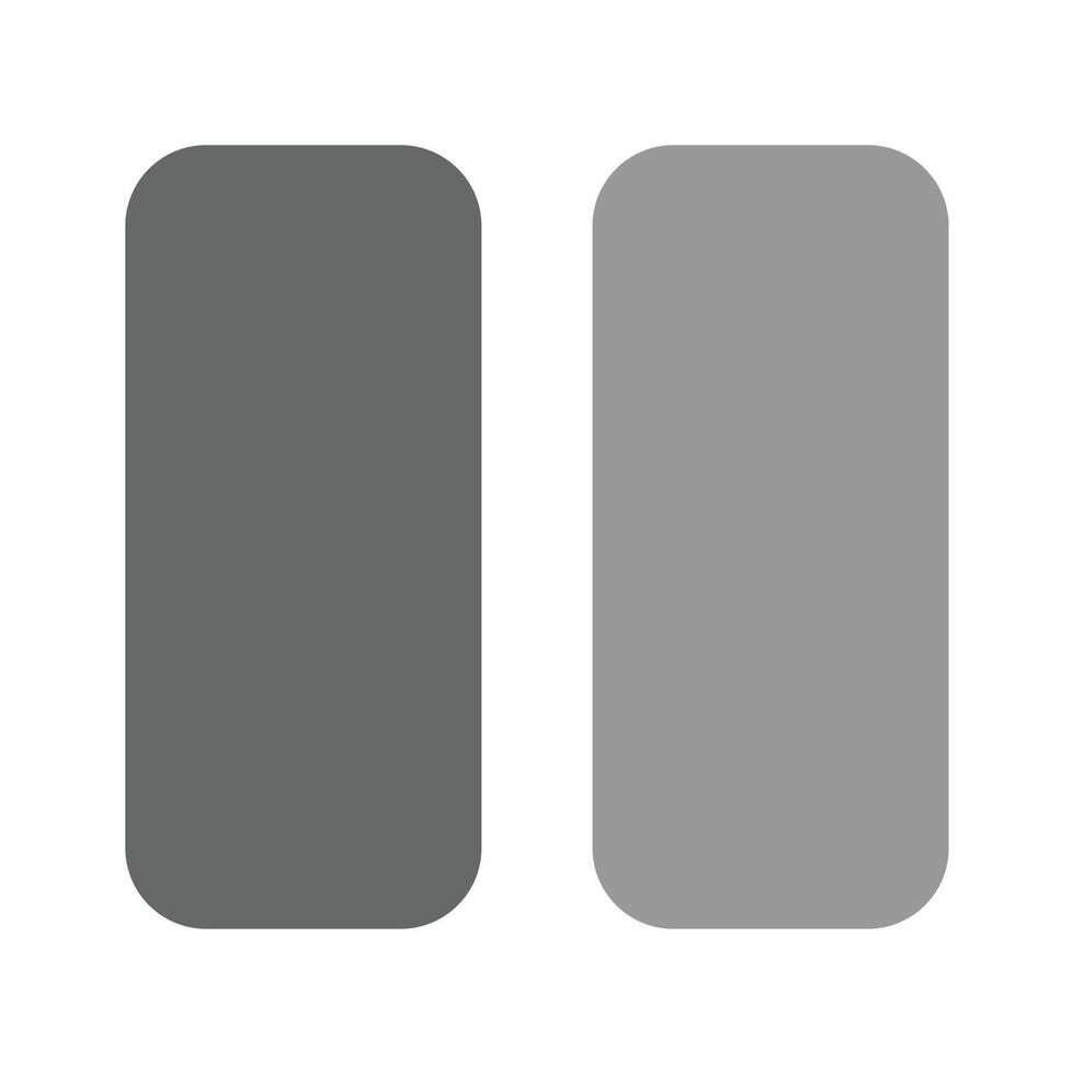 Pause button icon design, creative vector