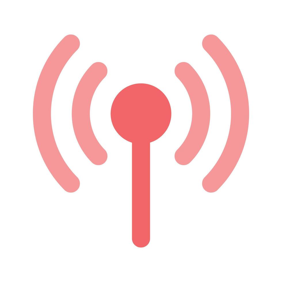 A broadband network antenna icon design, premium vector