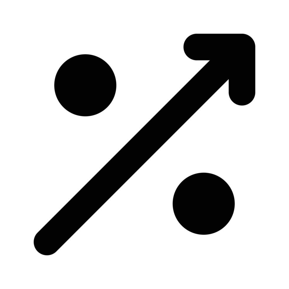 Arrow, interest rate, percentage icon design vector