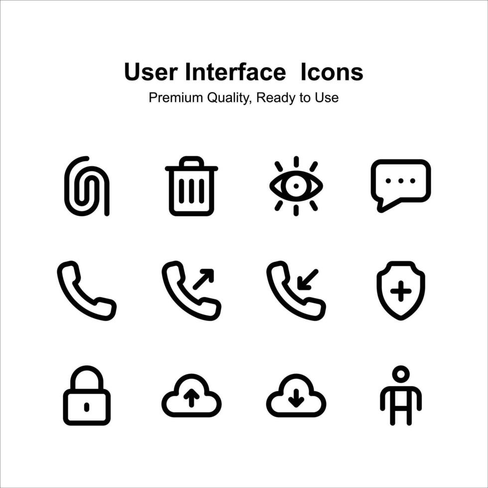 Take a look at this visually perfect pack of user interface icons vector