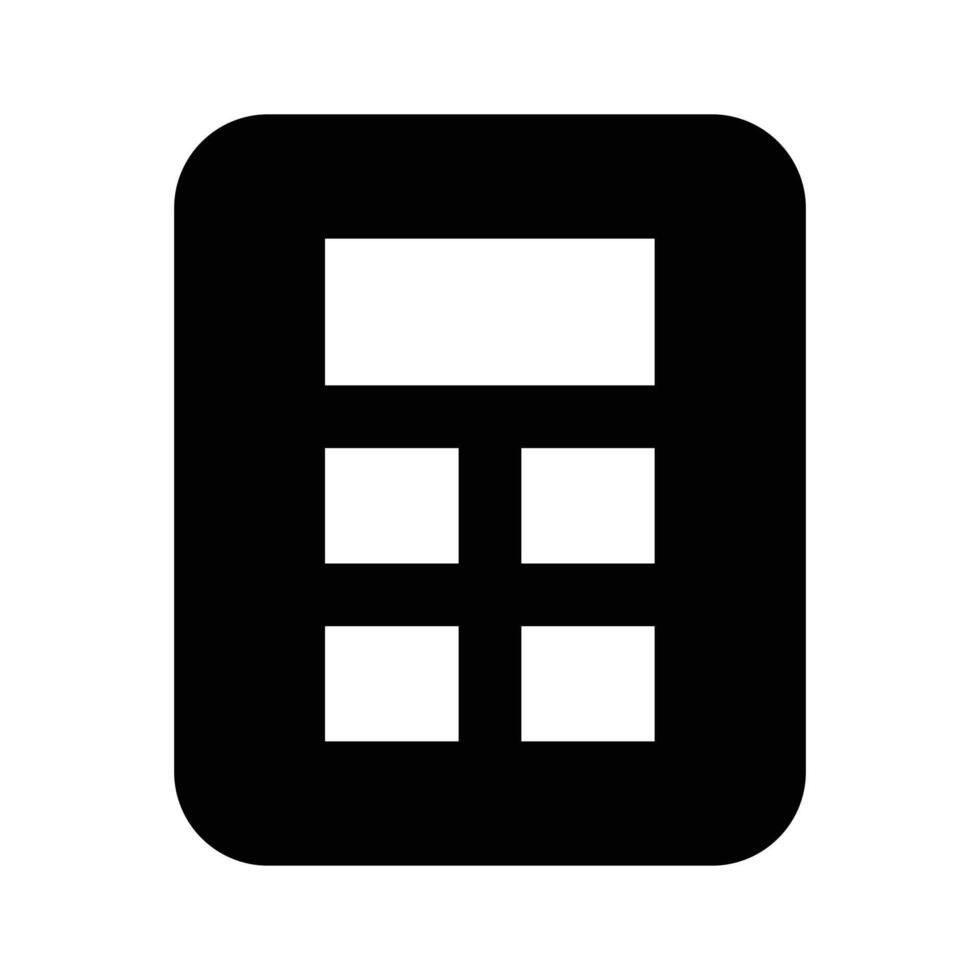 Mathematical calculations, calculation device, icon of calculator vector