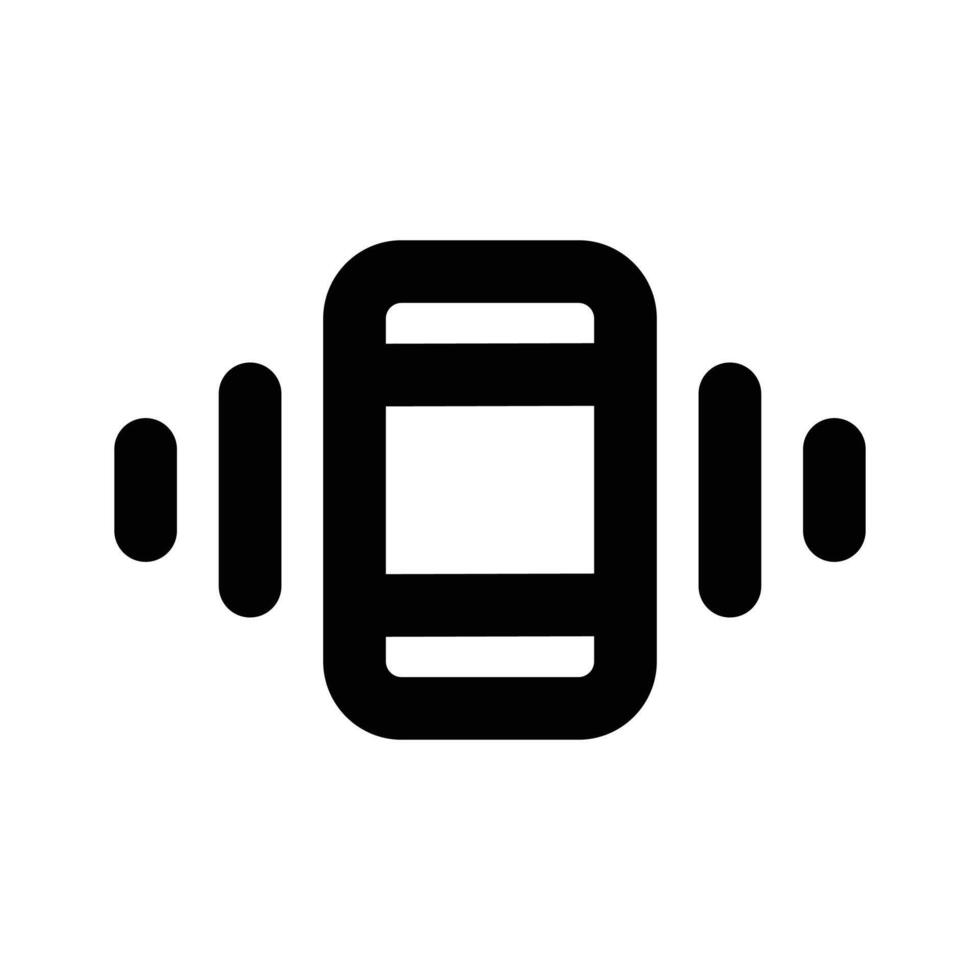 Phone vibration icon design, premium editable style vector