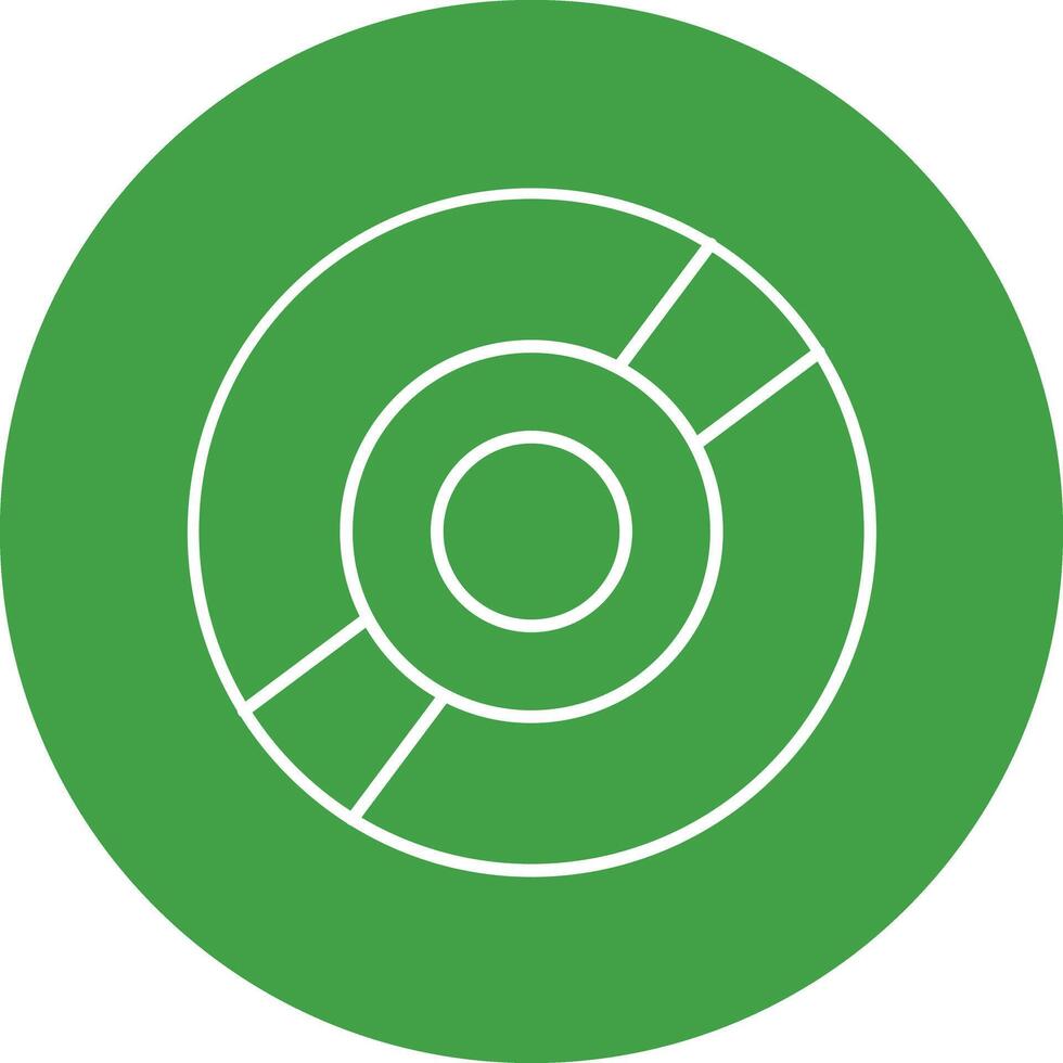 Compact Disc Line Circle Icon Design vector