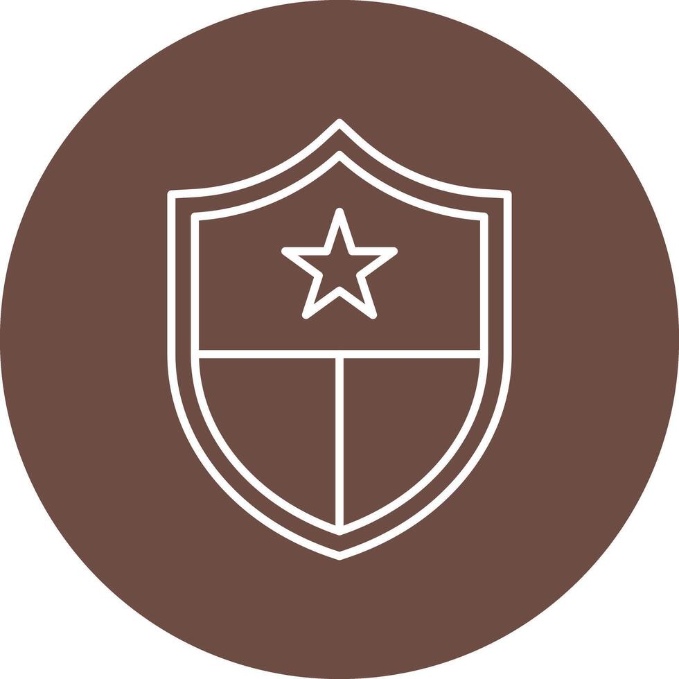 Protected Line Circle Icon Design vector
