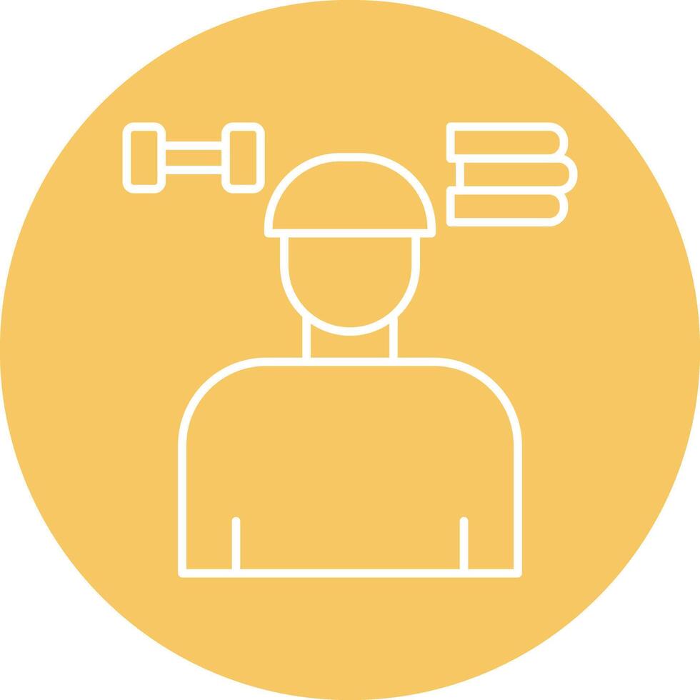 Habits Line Circle Icon Design For Personal And Commercial Use. vector