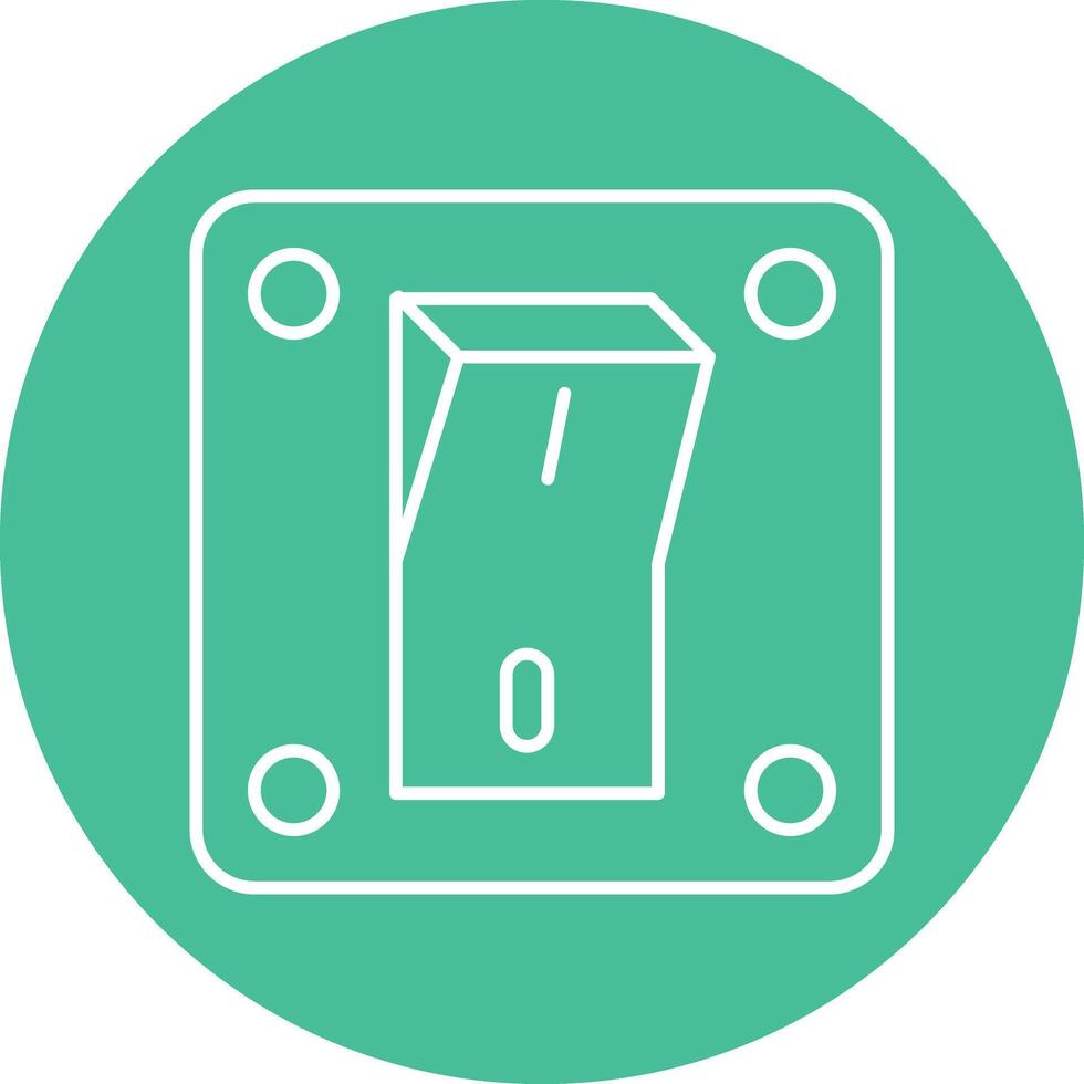 Switch Line Circle Icon Design vector