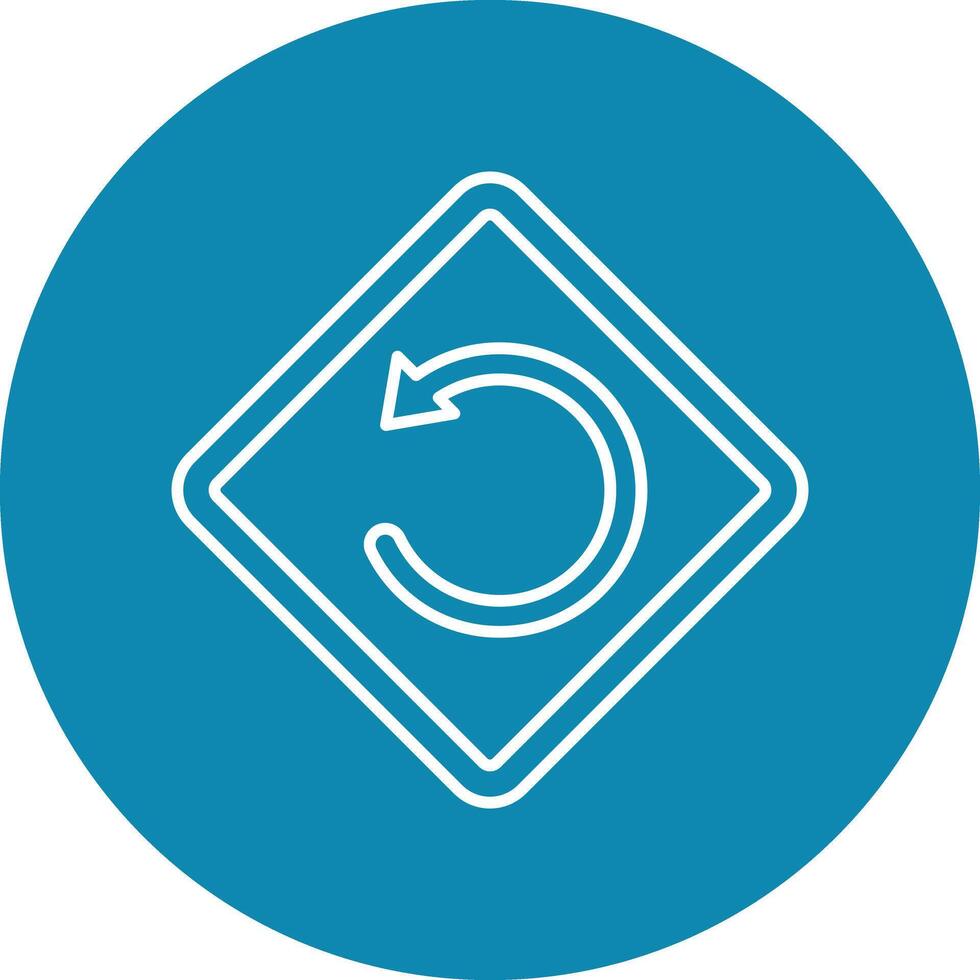 Refresh Line Circle Icon Design vector