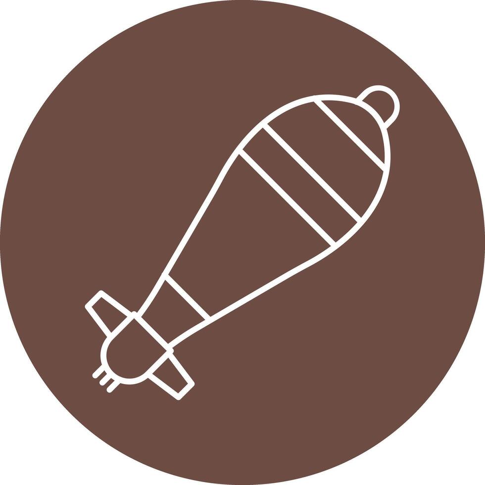 Mortar Line Circle Icon Design vector