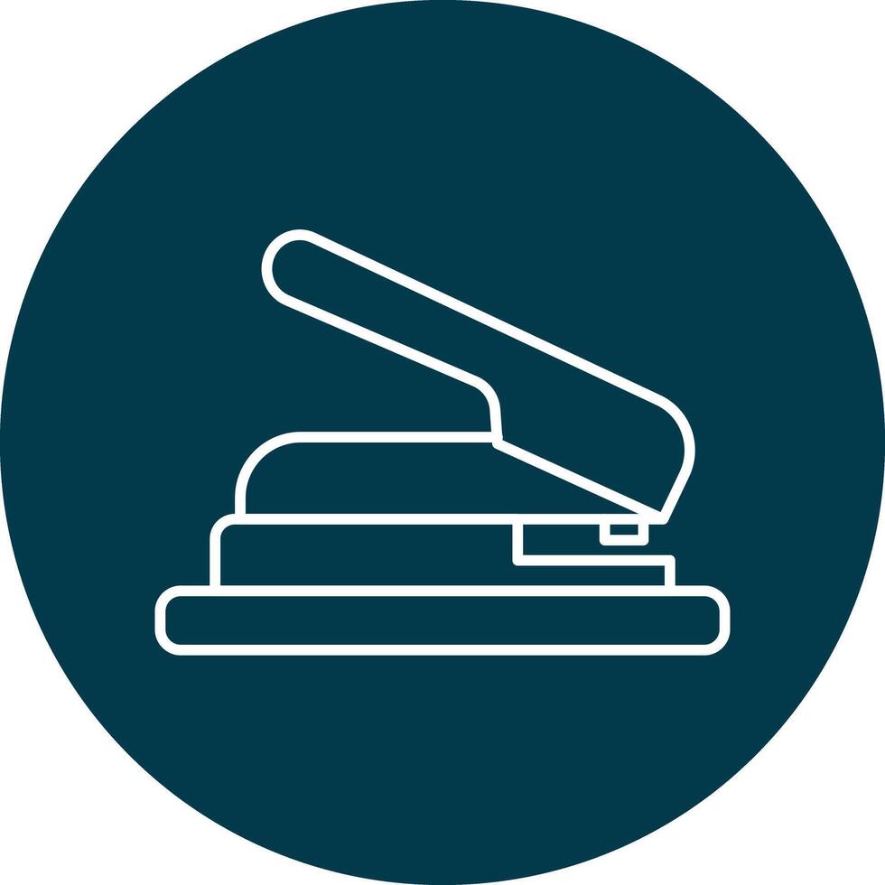 Puncher Line Icon vector