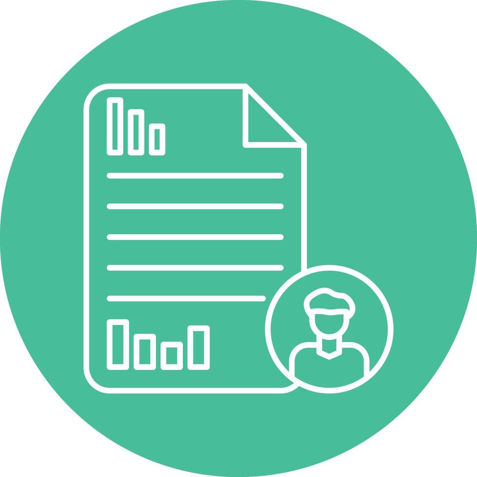 Appraisal Line Icon vector