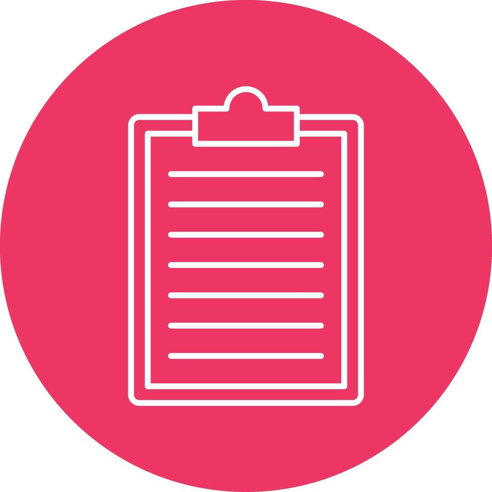 Clipboard Line Icon vector