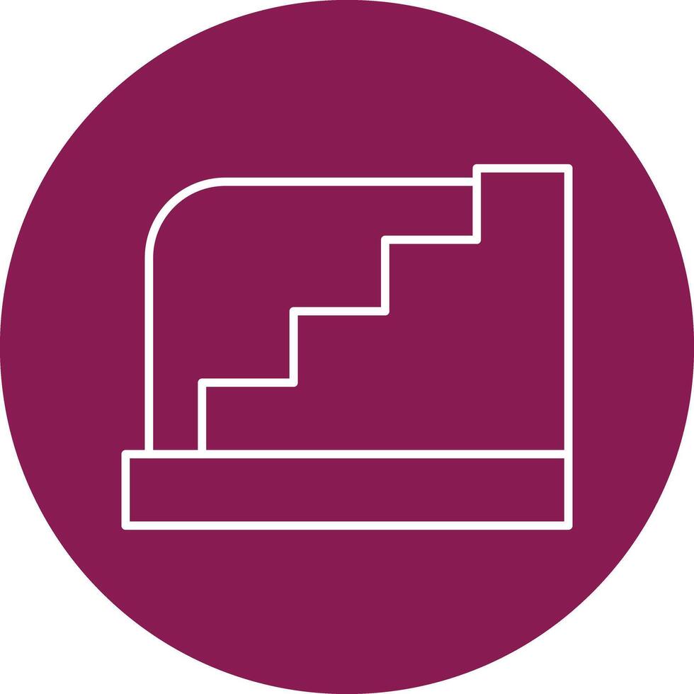 Stairs Line icon vector