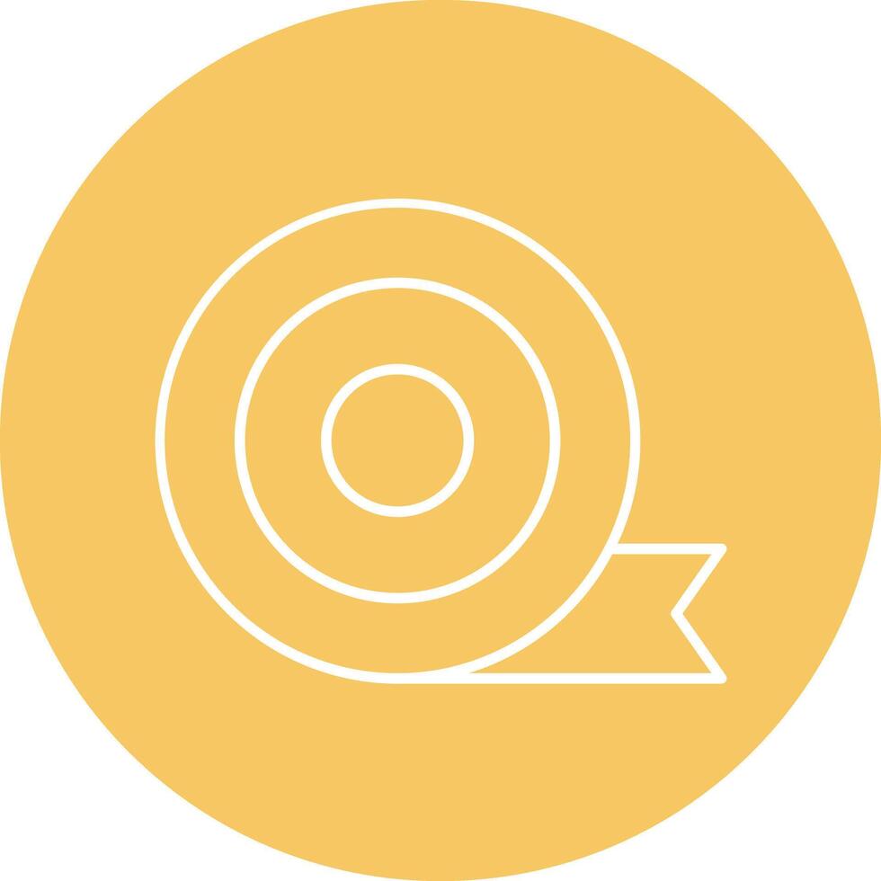 Insulating Tape Line Circle Icon Design vector