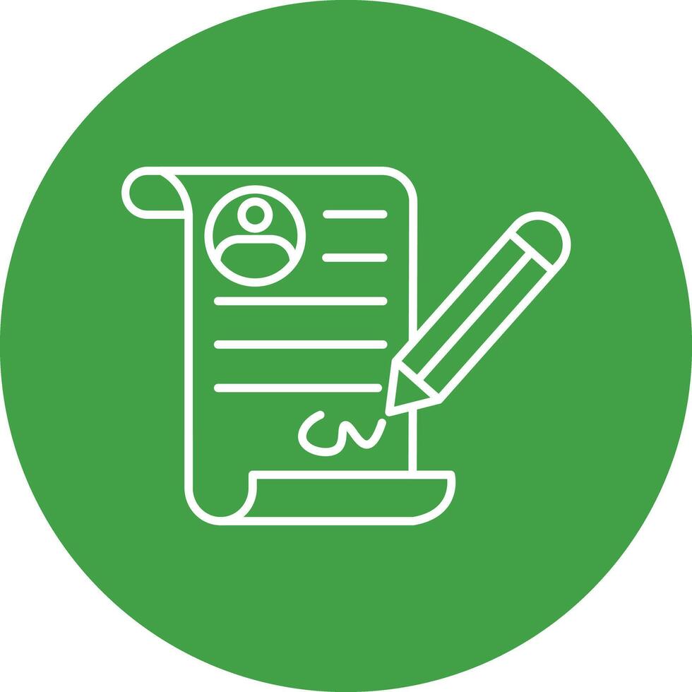 Agreement Line Circle Icon Design vector