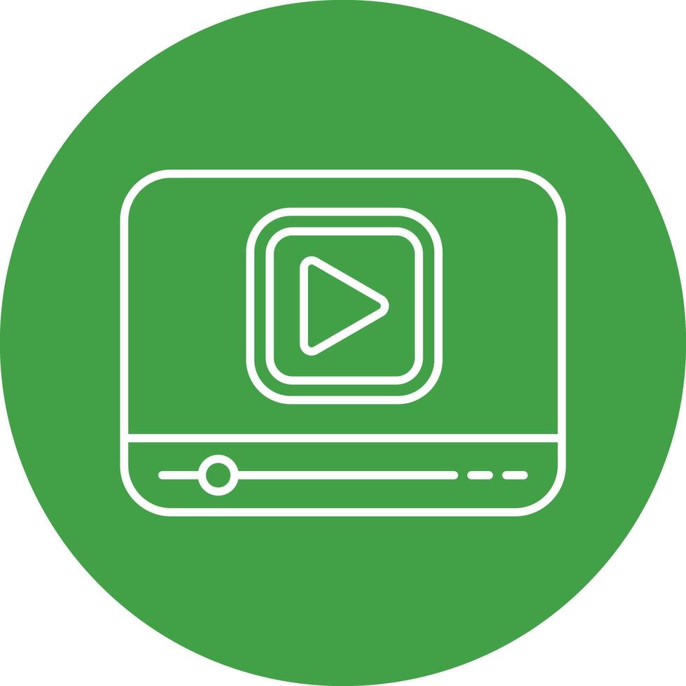 Broadcast Line Circle Icon Design vector