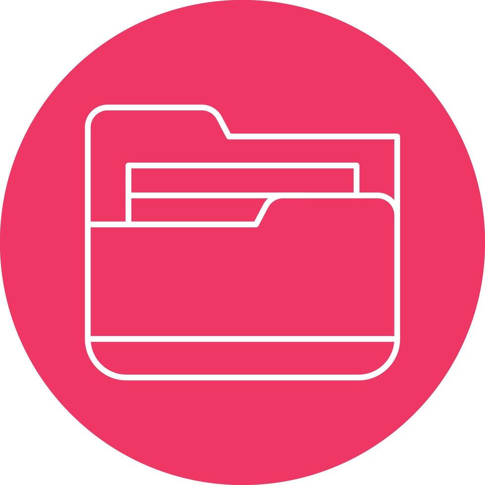 Folder Line Icon vector