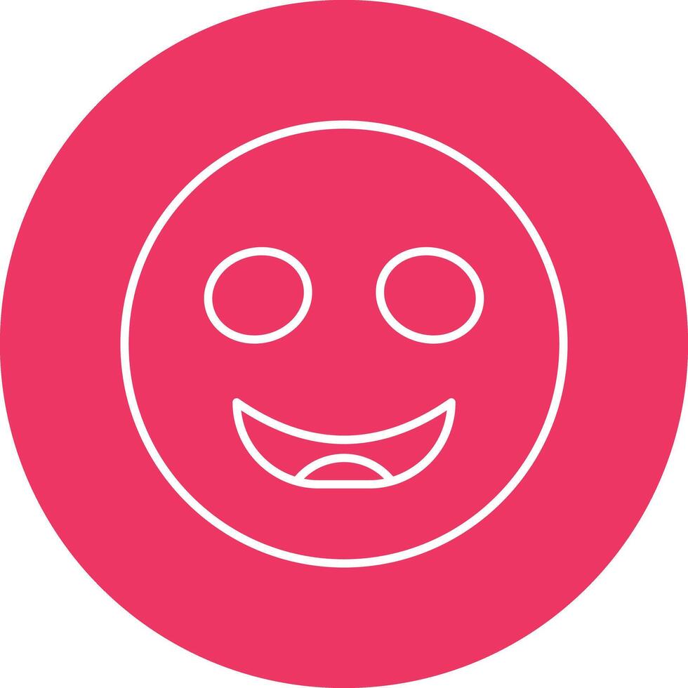 Happy Line Icon vector