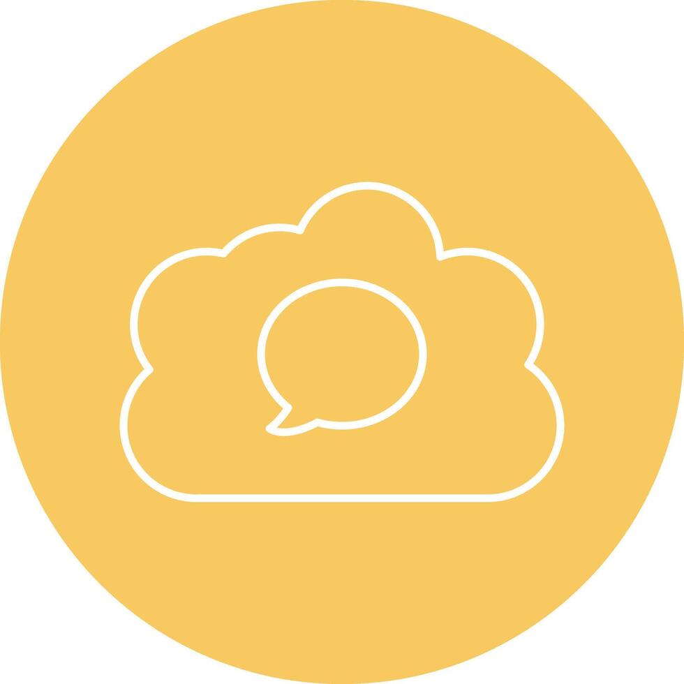 Cloud Line Icon vector