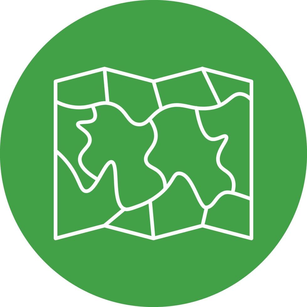 Map Line Circle Icon Design vector