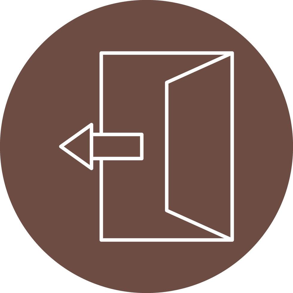 Exit Door Icon Design vector