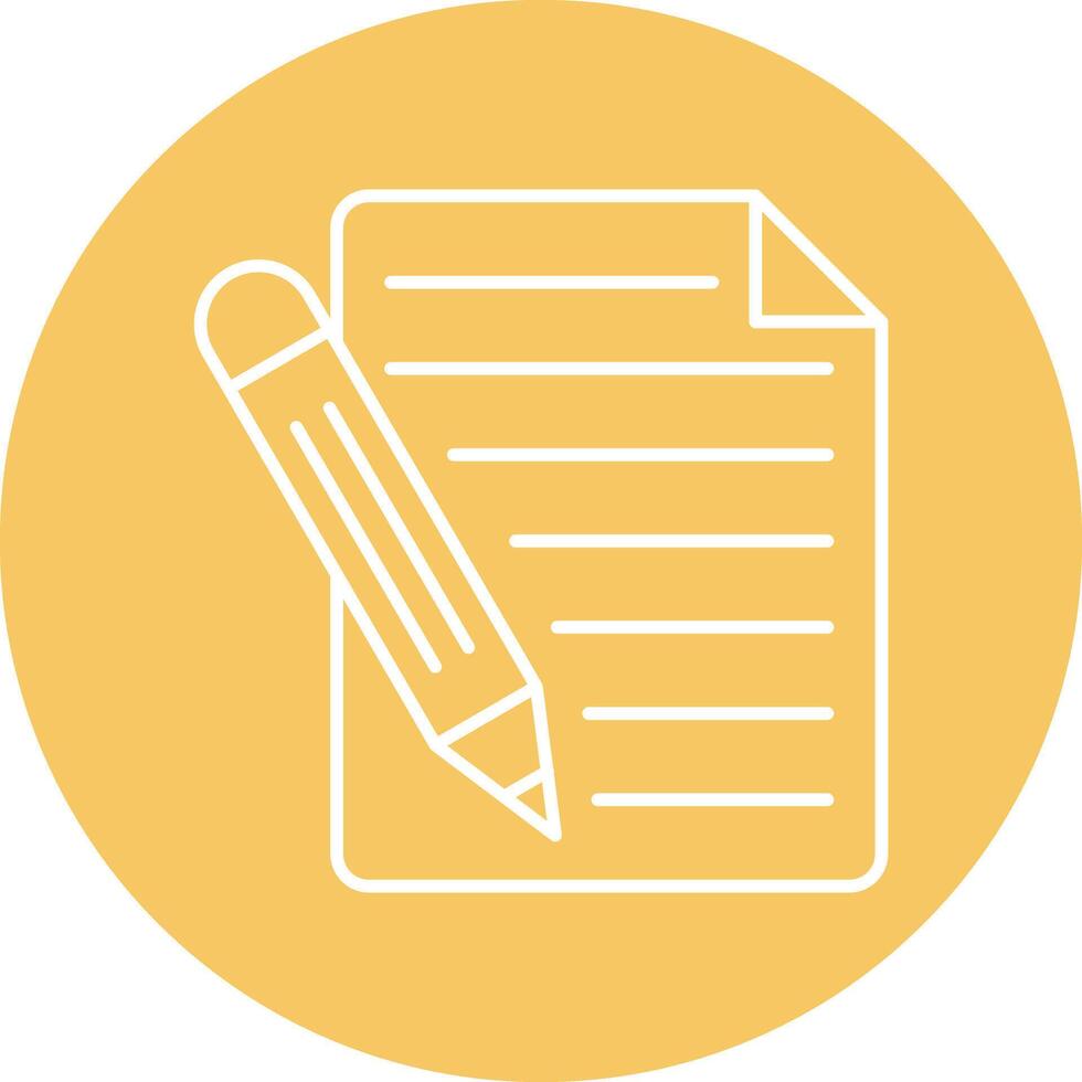 Notes Line Circle Icon Design vector
