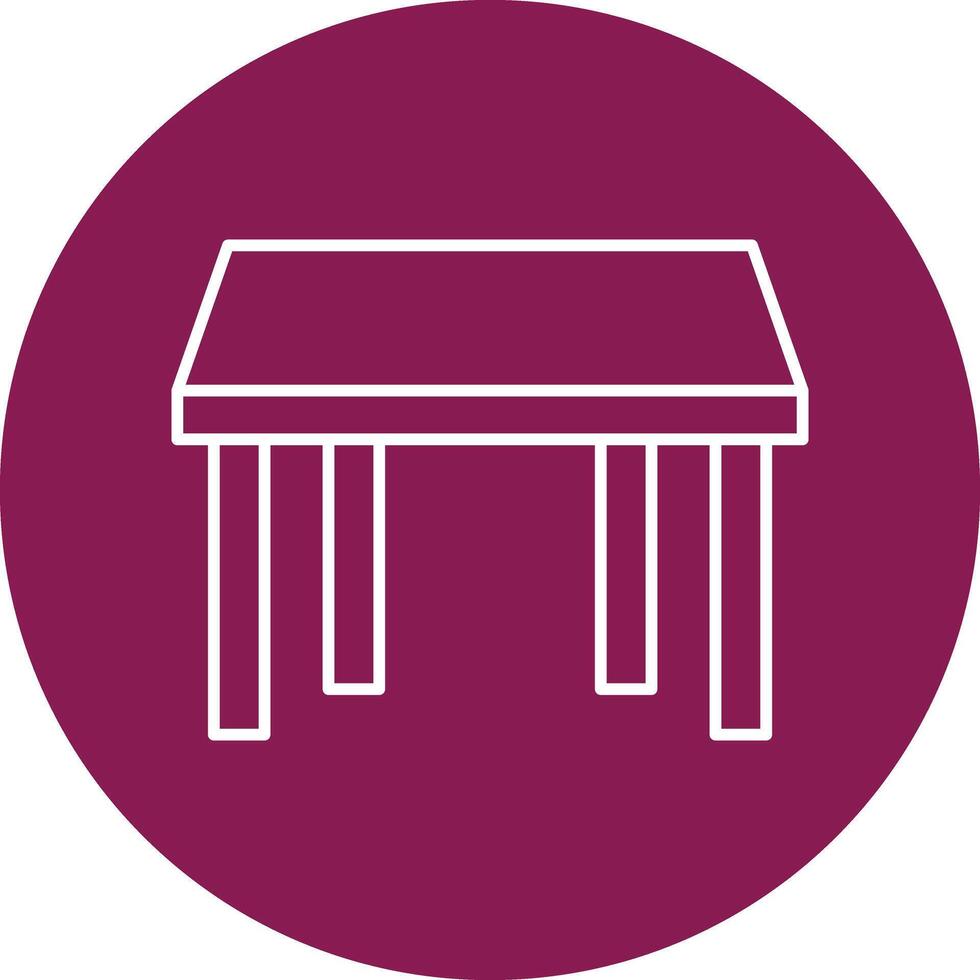 Table Line icon vector