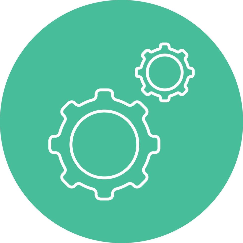 Configuration Line Circle Icon Design vector