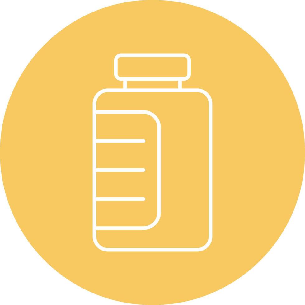 Vials Line Circle Icon Design vector