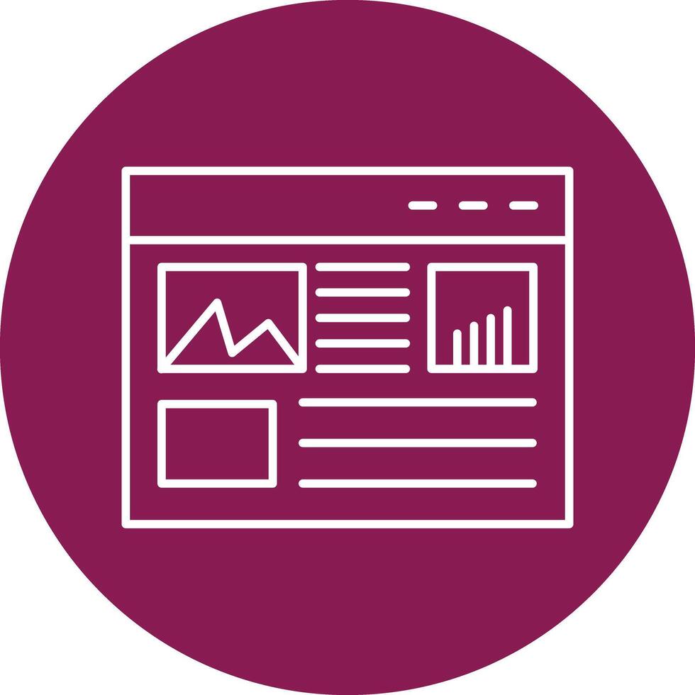 Layout Line Circle Icon Design vector
