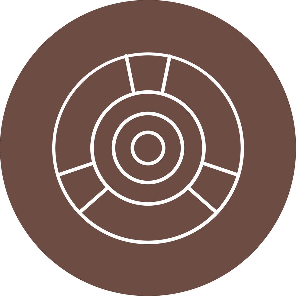 Cd Line Circle Icon Design vector